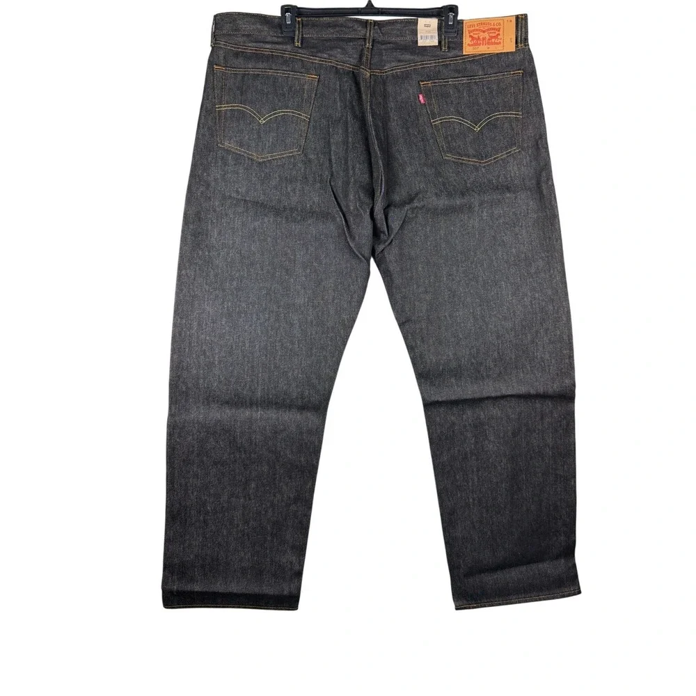 Levis 501 Original Shrink-to-Fit Jeans Mens 48x32 Big & Tall Rigid Indigo NWT